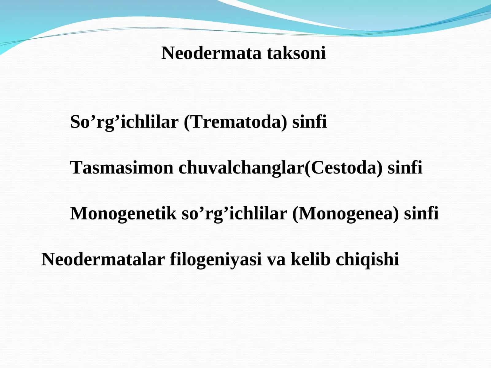 Neodermata taksoni