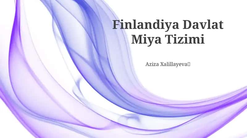 Finlandiya Davlat Miya Tizimi