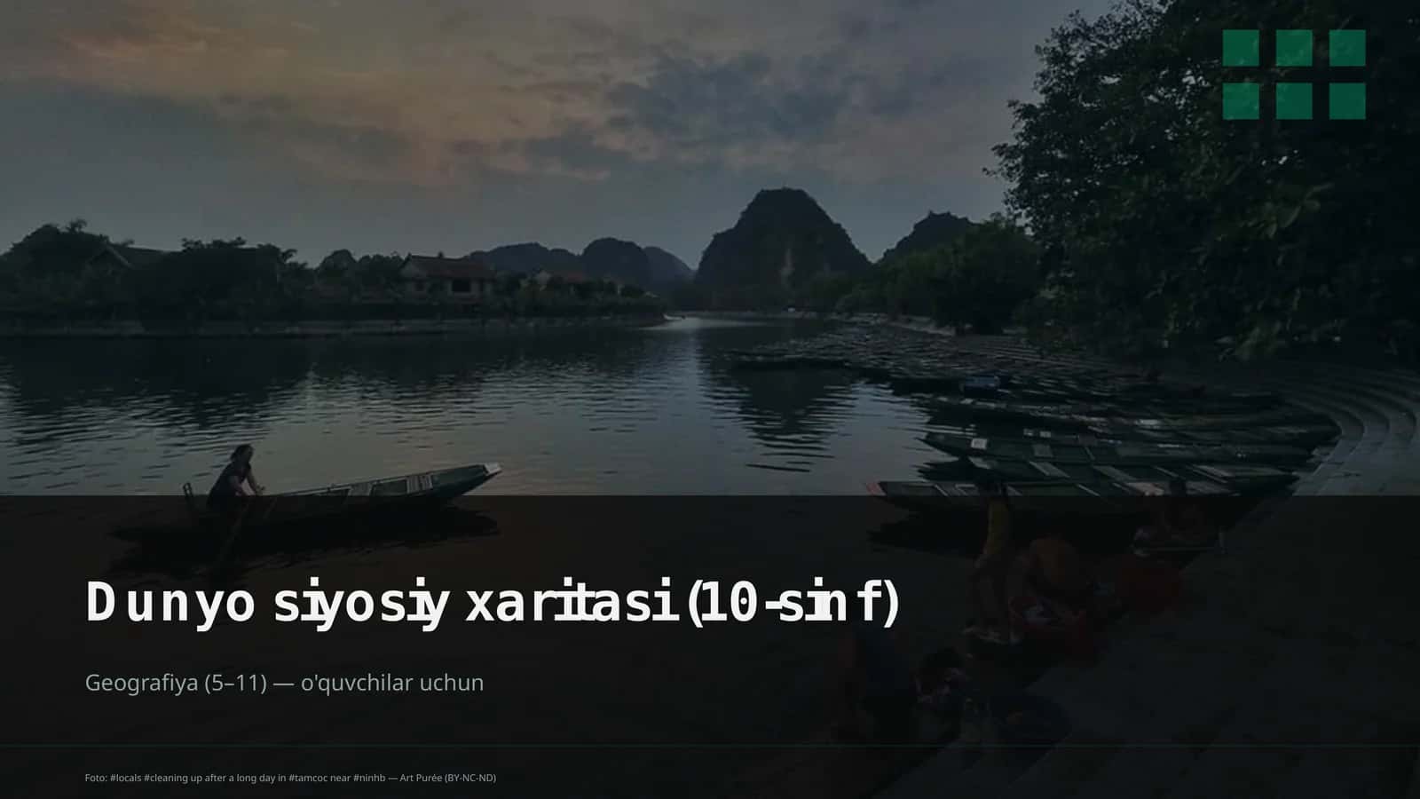Dunyo siyosiy xaritasi (10-sinf)