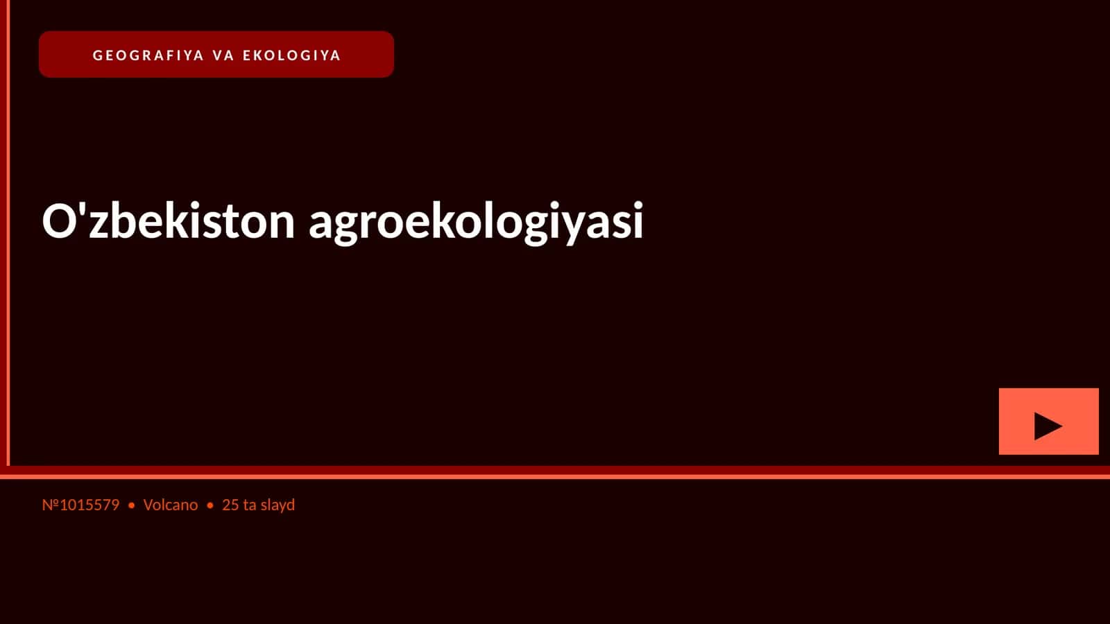 O'zbekiston agroekologiyasi