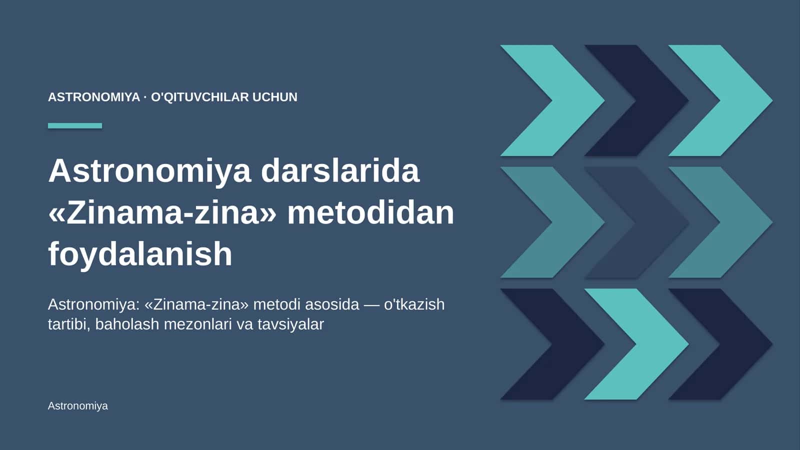 astronomiya darslarida zinama zina metodidan foydalanish 2878