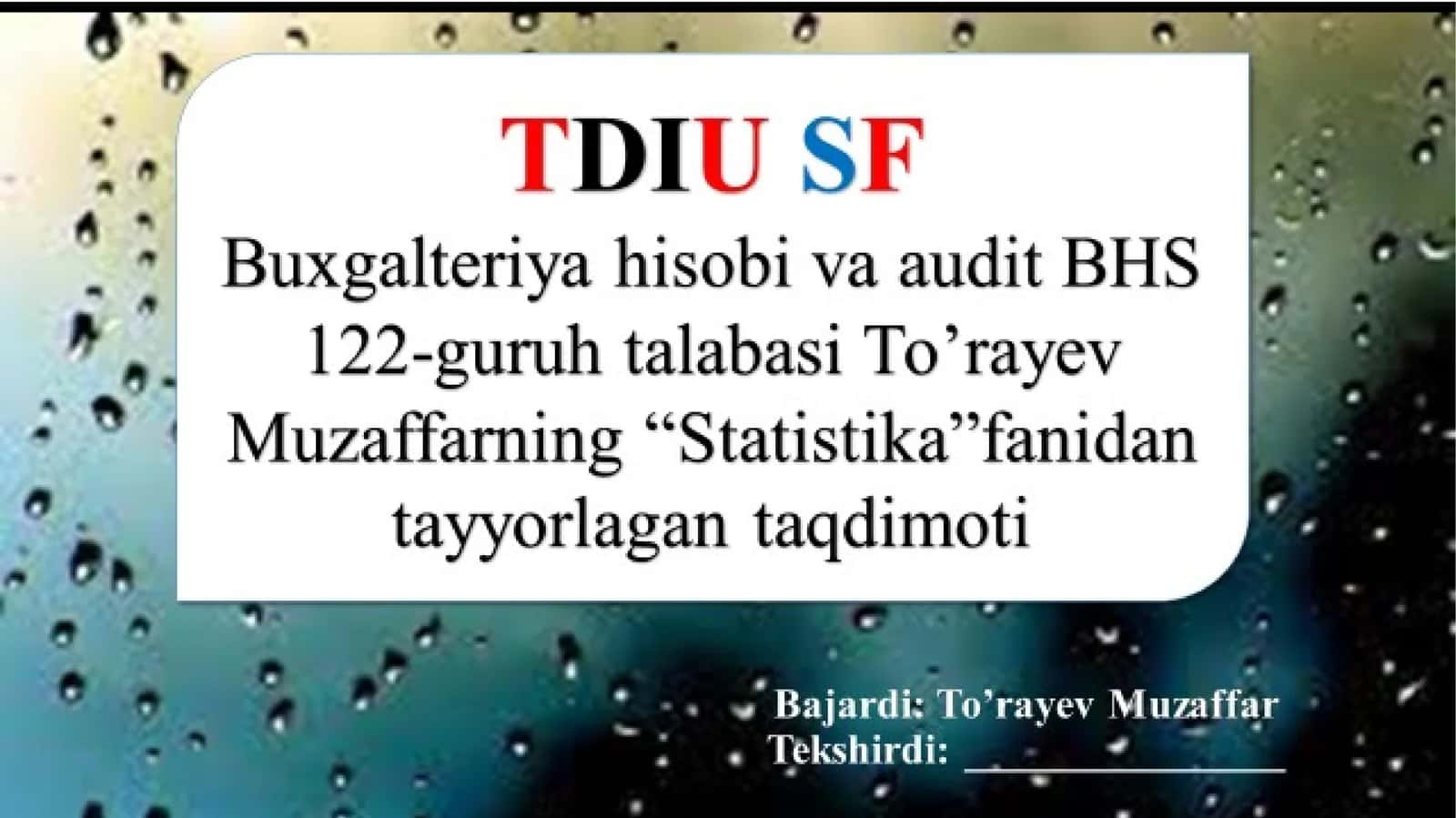 Milliy hisoblartizimida iqtisodiy faoliyat natijalarini ifodalovchi ko’rsatkichlar tizimi