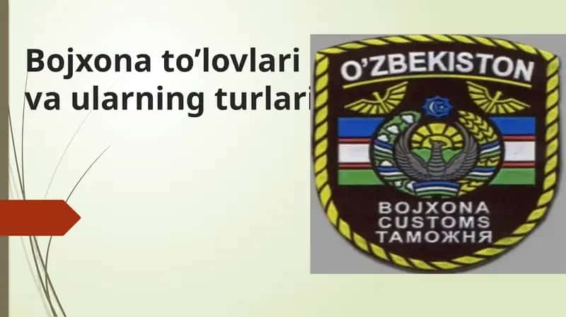 Bojxona toʻlovlari va ularning turlari taqdimot
