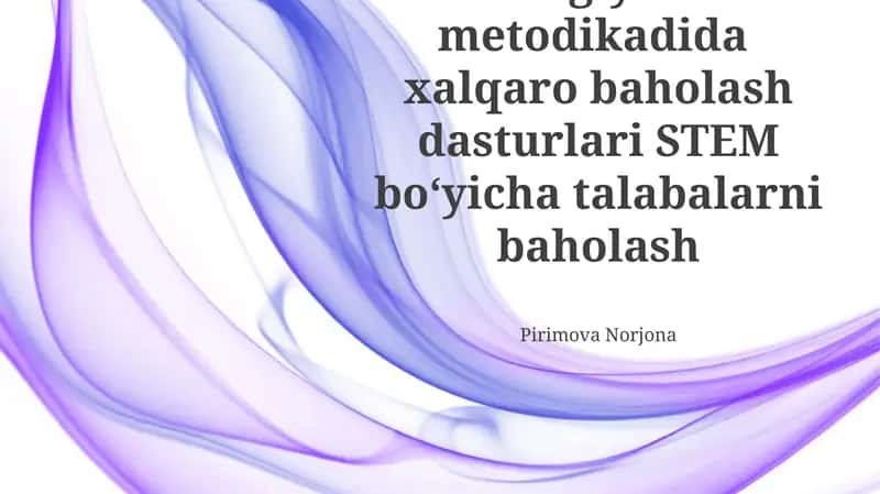 Xalqaro Texnologiya Ta'limi Baholash Dasturlari