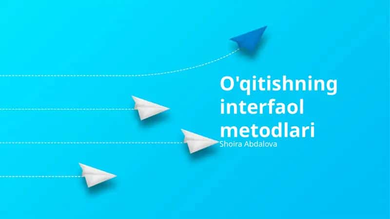 O'qitishning interfaol metodlari