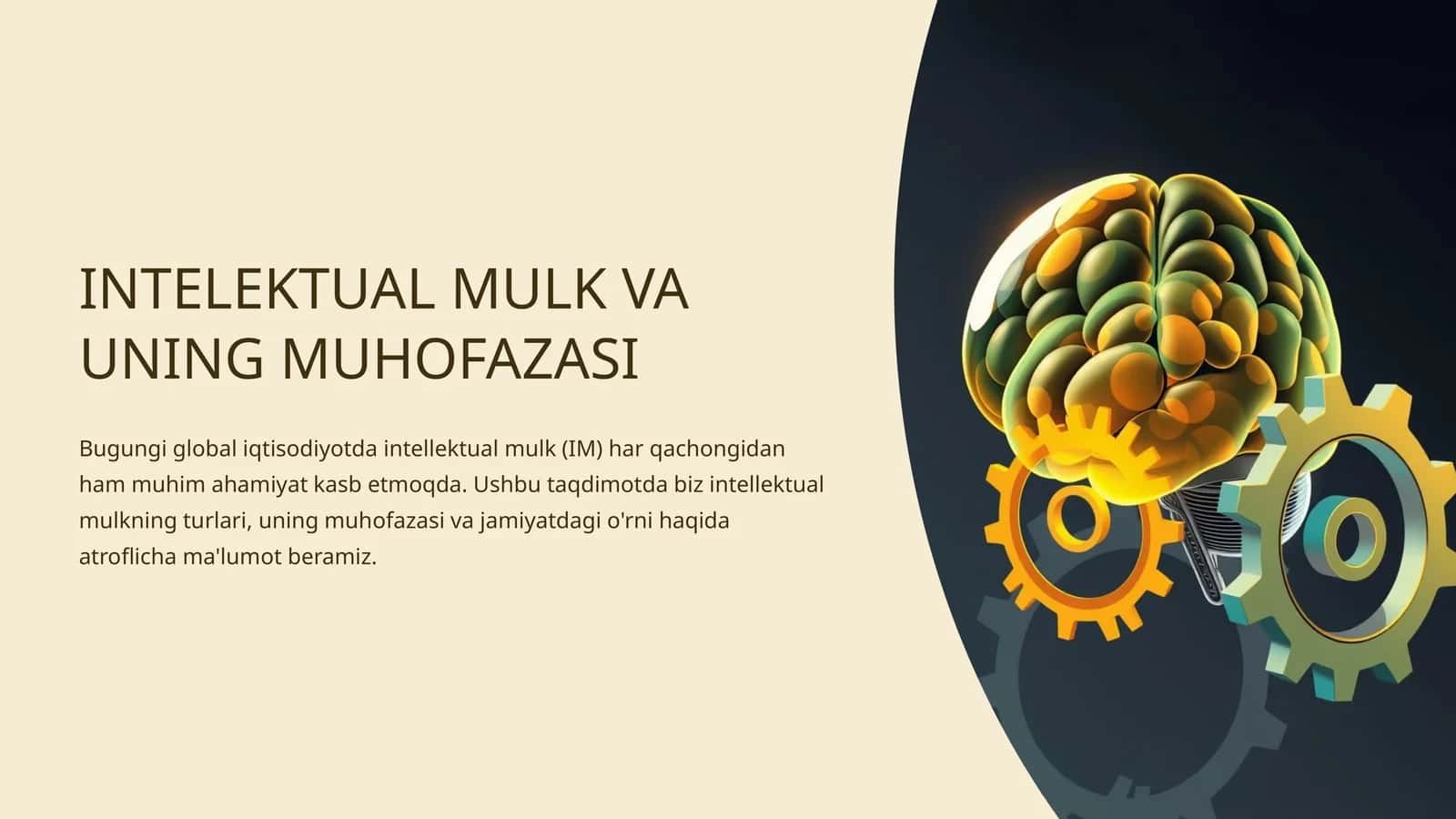 INTELEKTUAL MULK VA UNING MUHOFAZASI
