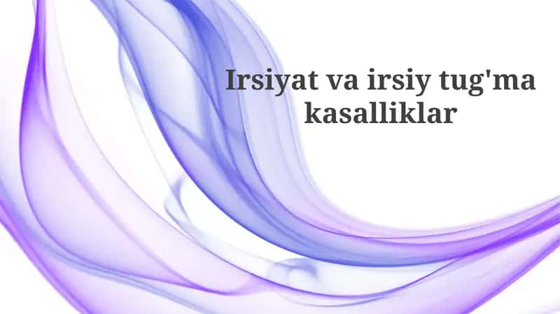 Irsiyatvairsiytug'makasalliklar