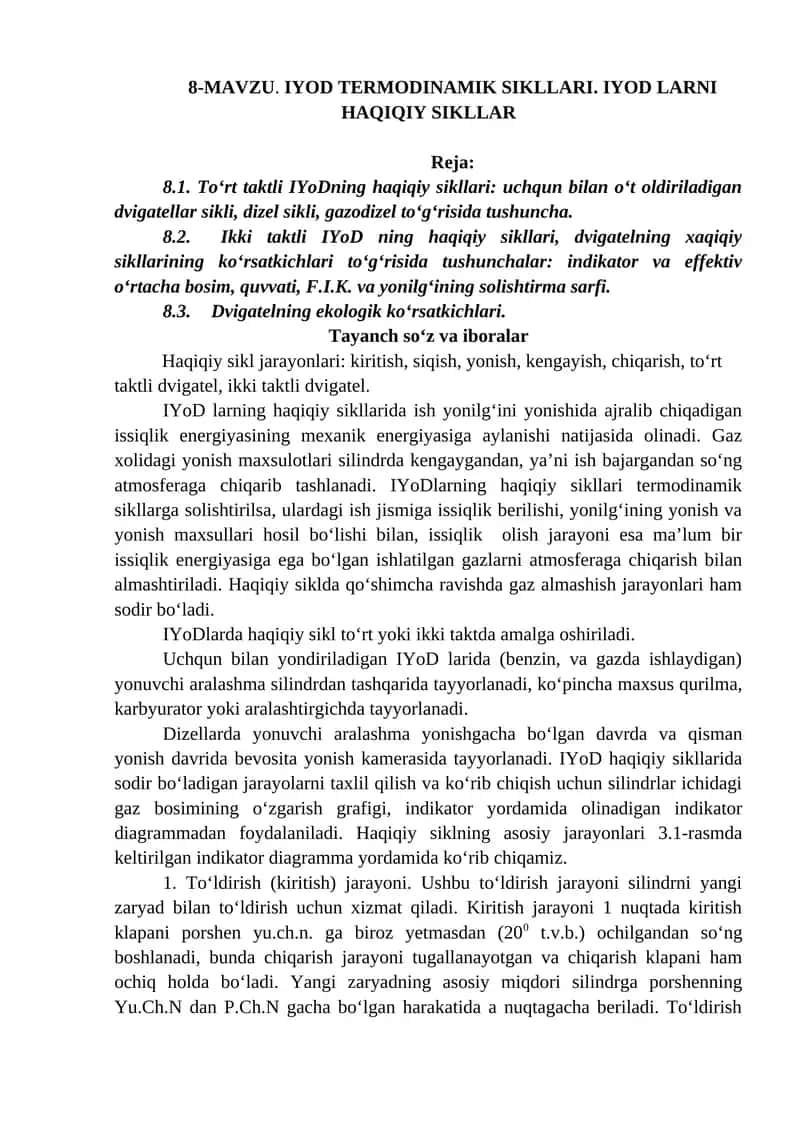 IYoDning haqiqiy sikllari