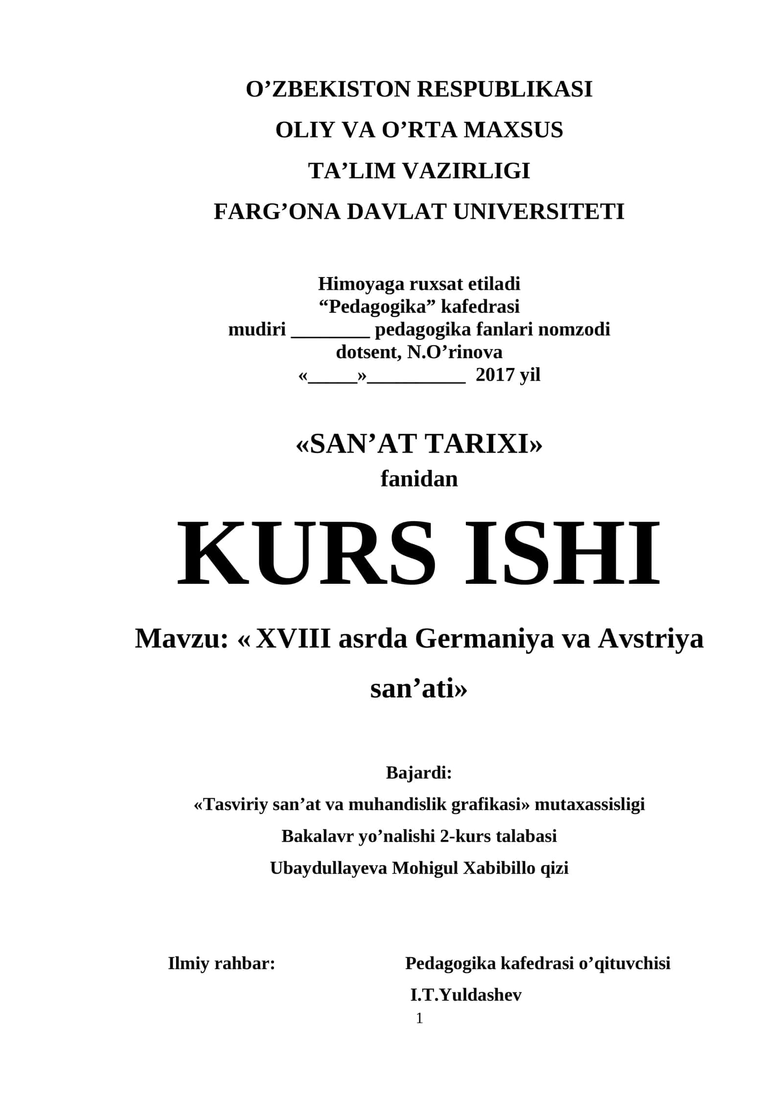 SAN'AT TARIXI