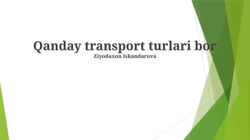 Havodagi transport