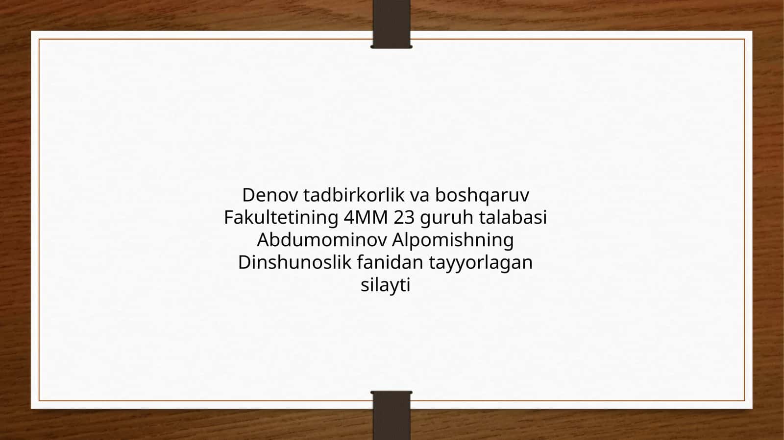 O’ZBEKISTONDA KONFESSIYALARARO DINIY BAG’RIKENGLIK NING TARIXIY TAJRIBASI