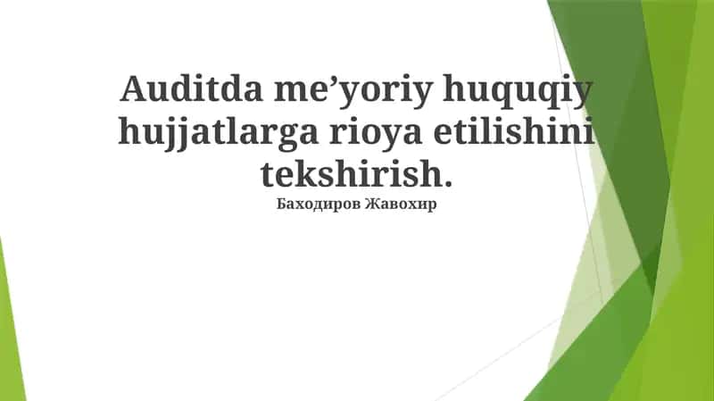 Doimiy monitoring va takomillashtirish