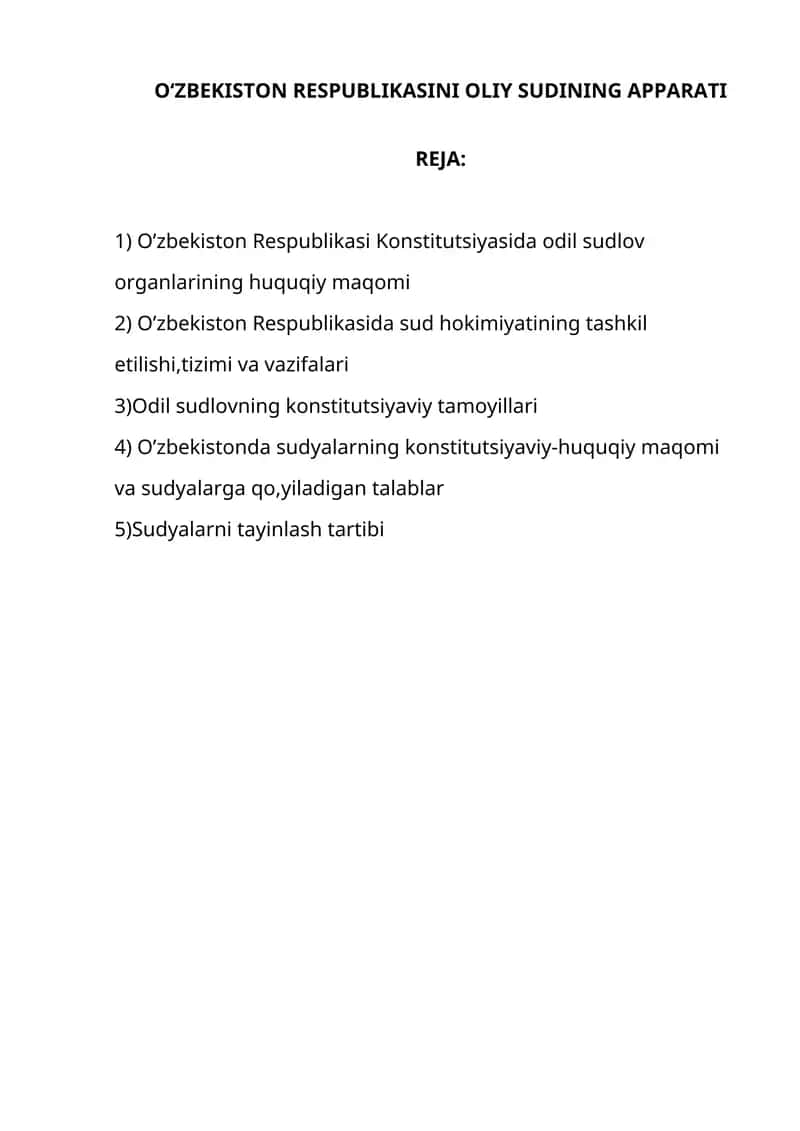 O`zbekiston Respublikasi Oliy Sudi