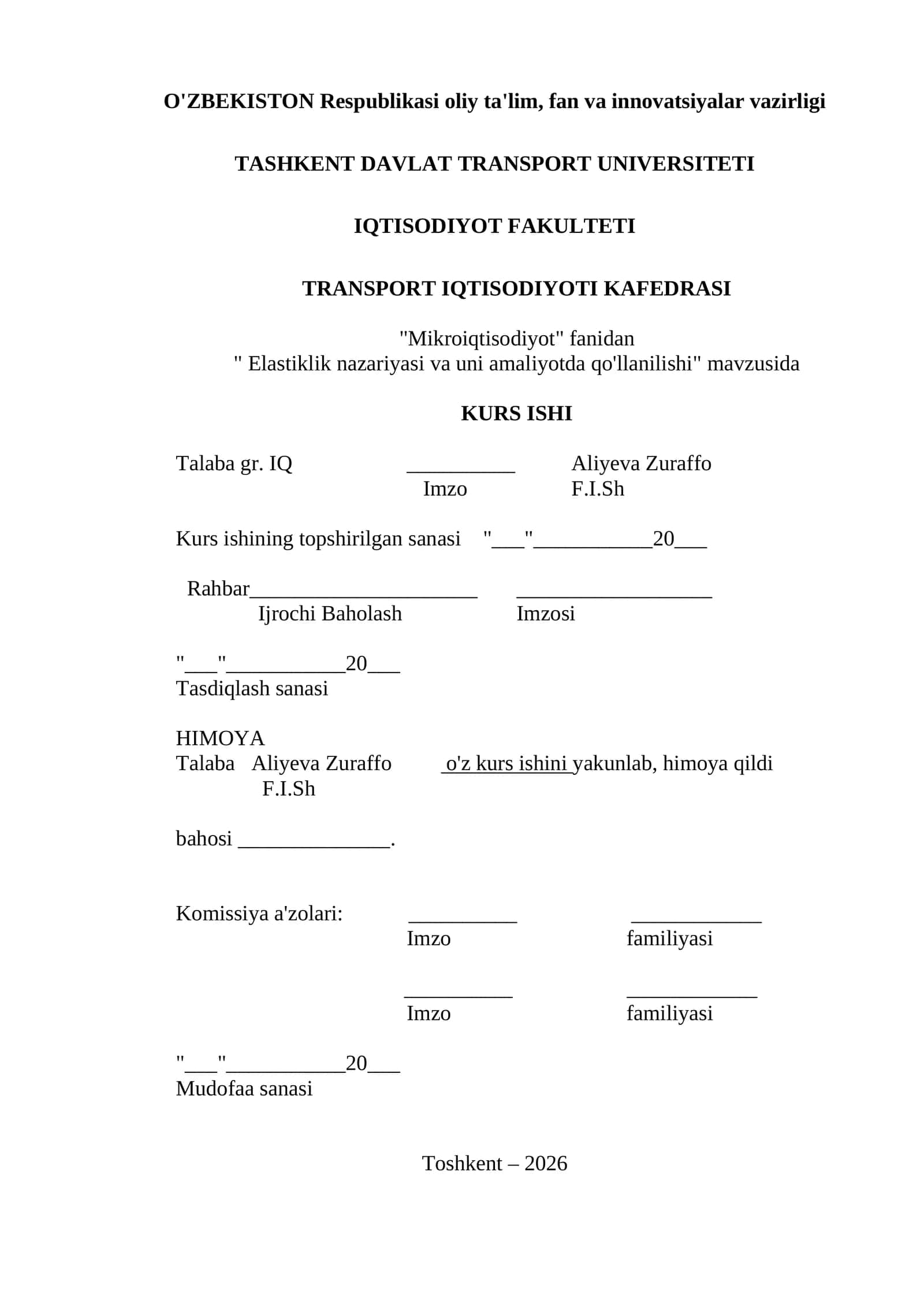 Mikroiqtisodiyot - Elastiklik nazariyasi va uni amaliyotda qo'llanilishi