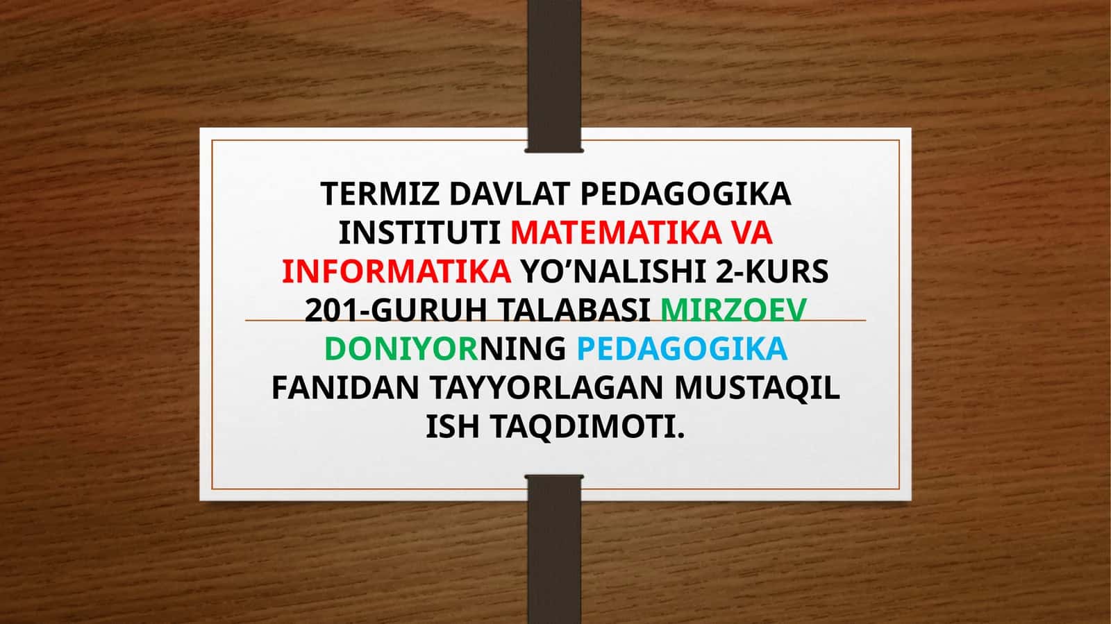 Matematika va informatika ta'limi