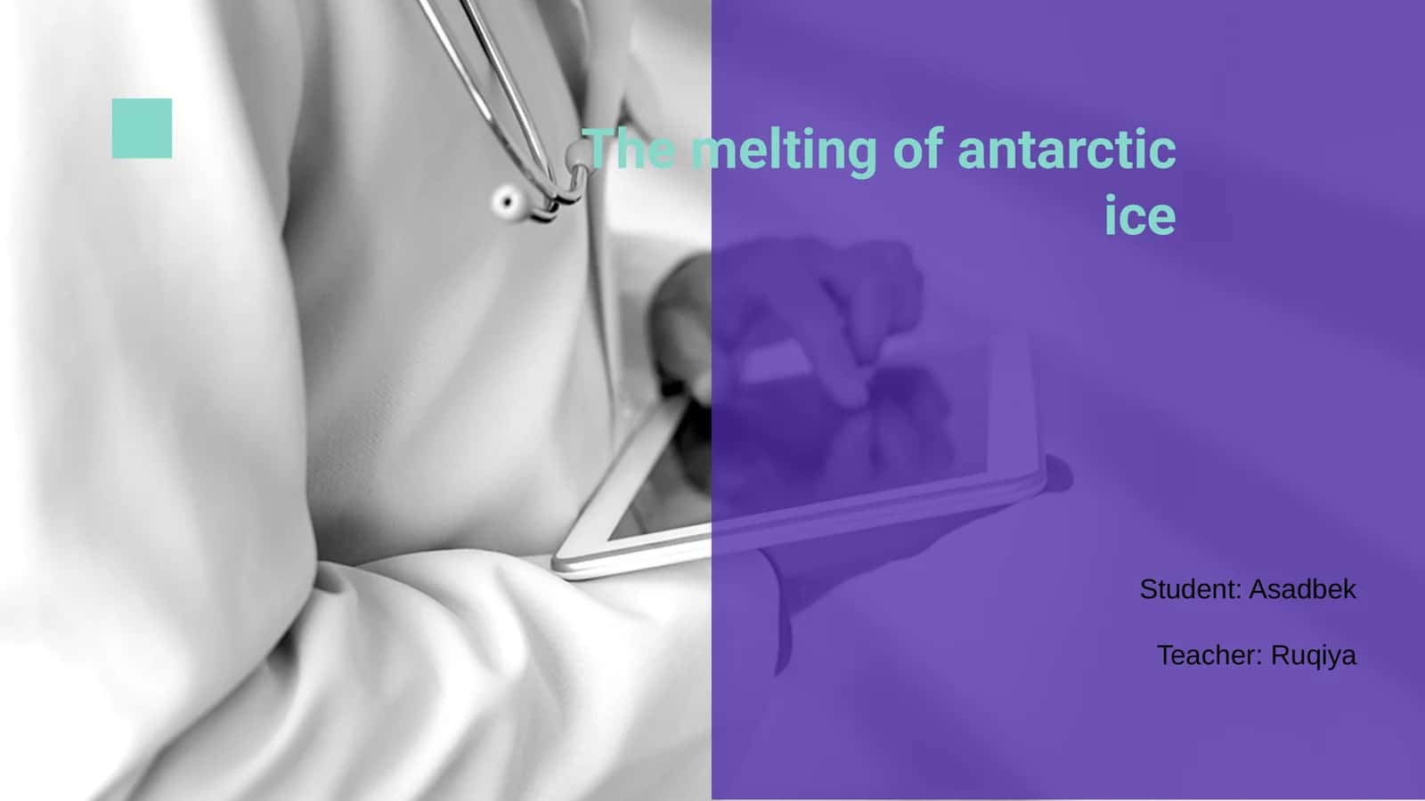 Melting of Antarctic Ice
