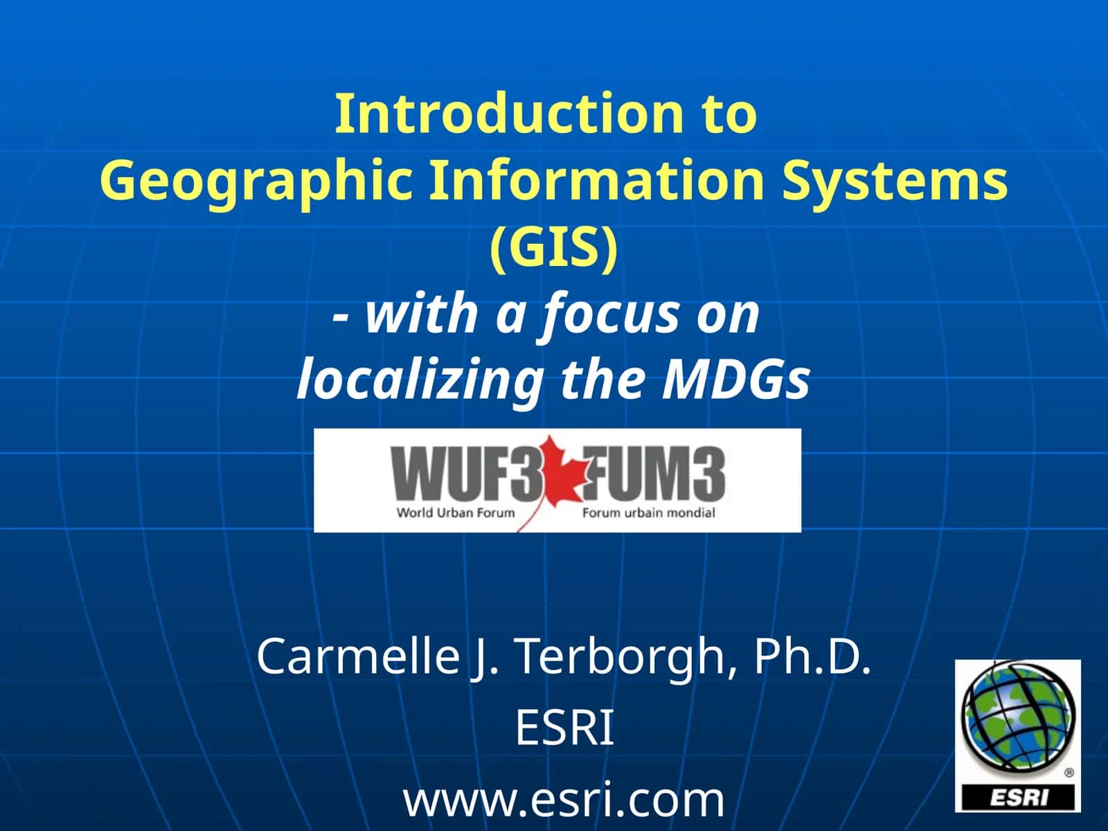 Introduction to Geographic Information Systems (GIS)