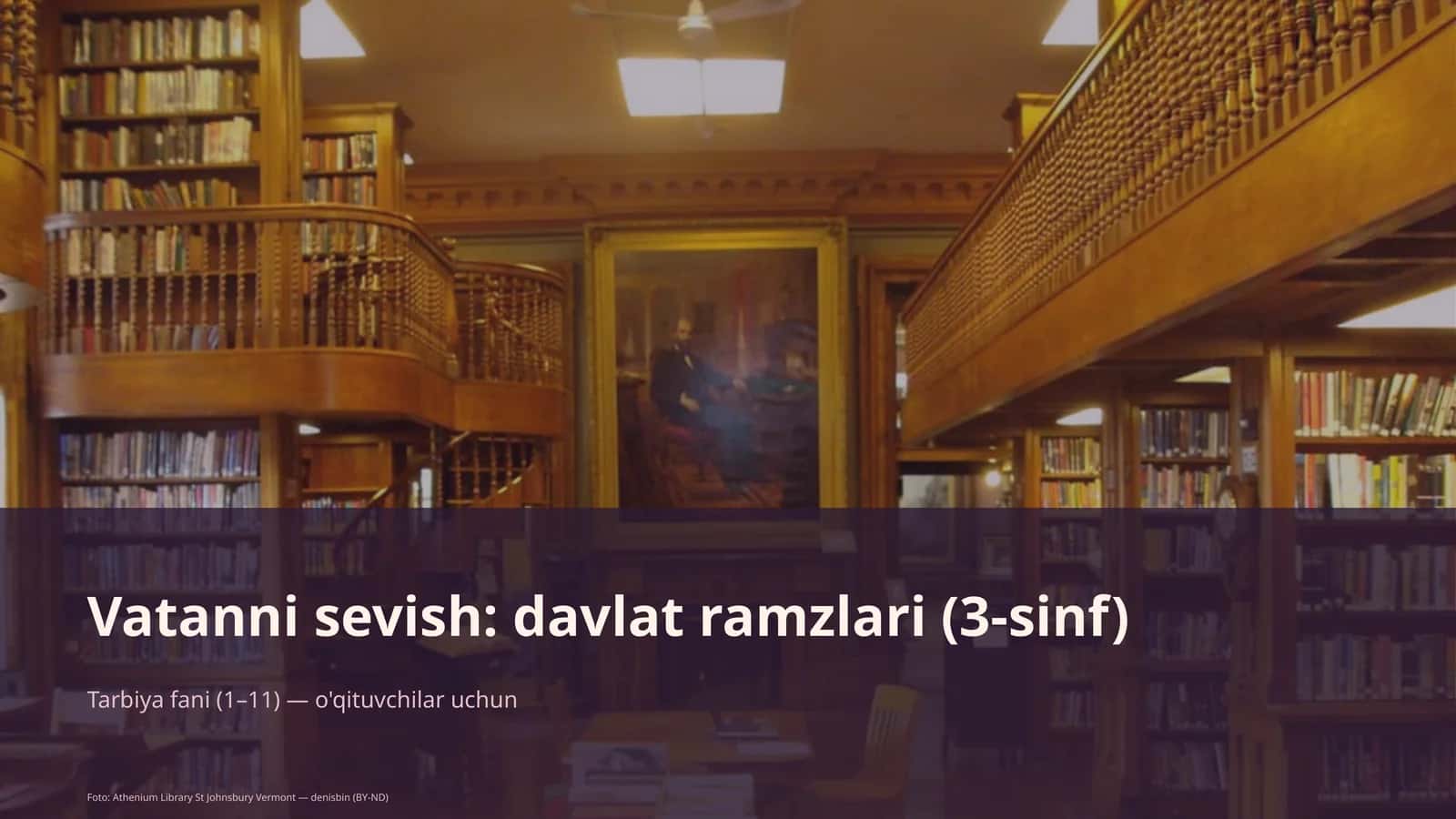 Vatanni sevish: davlat ramzlari (3-sinf)
