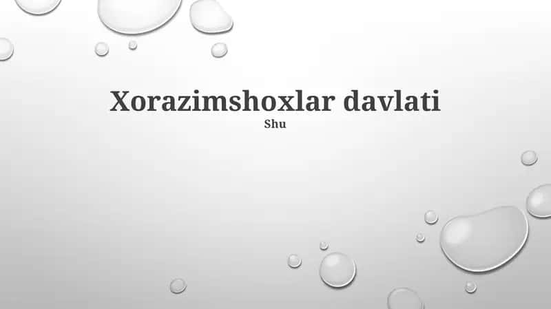 Xorazimshoxlar davlati
