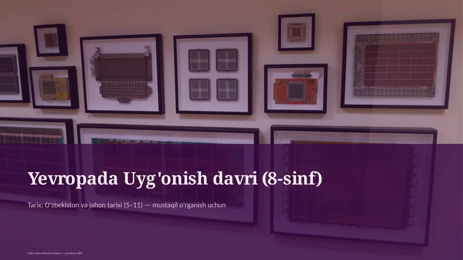Yevropada Uyg'onish davri (8-sinf)
