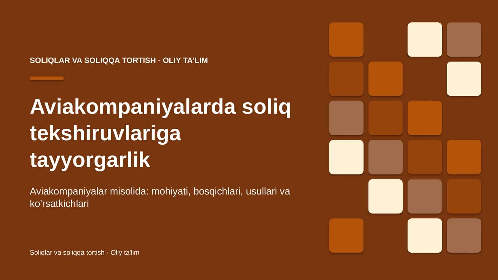 Aviakompaniyalarda soliq tekshiruvlariga tayyorgarlik