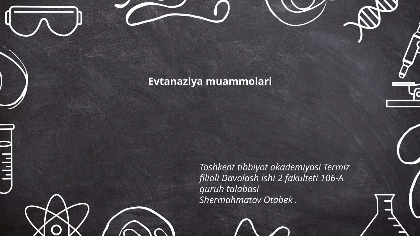 Evtanaziya muammolari