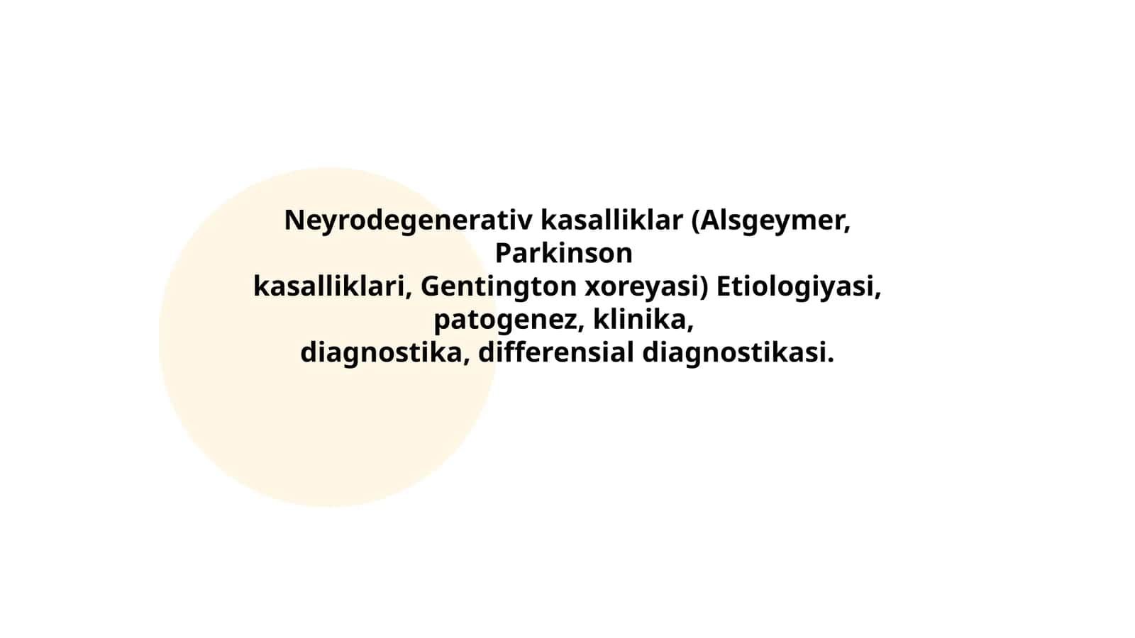 Neyrodegenerativ kasalliklar
