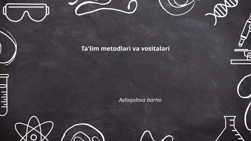 An'anaviy ta'lim metodlari