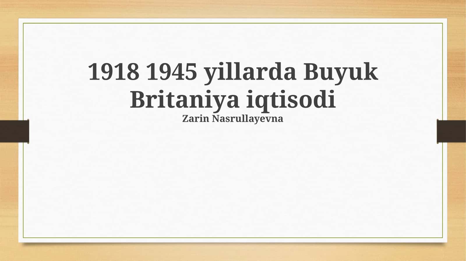 Birinchi va Ikkinchi Jahon Urushlari O'rtasidagi Iqtisodiy O'zgarishlar