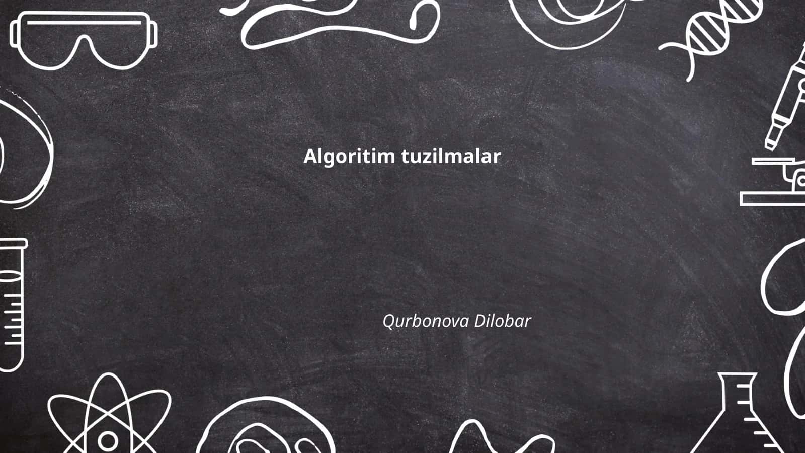 Algoritim tuzilmalar