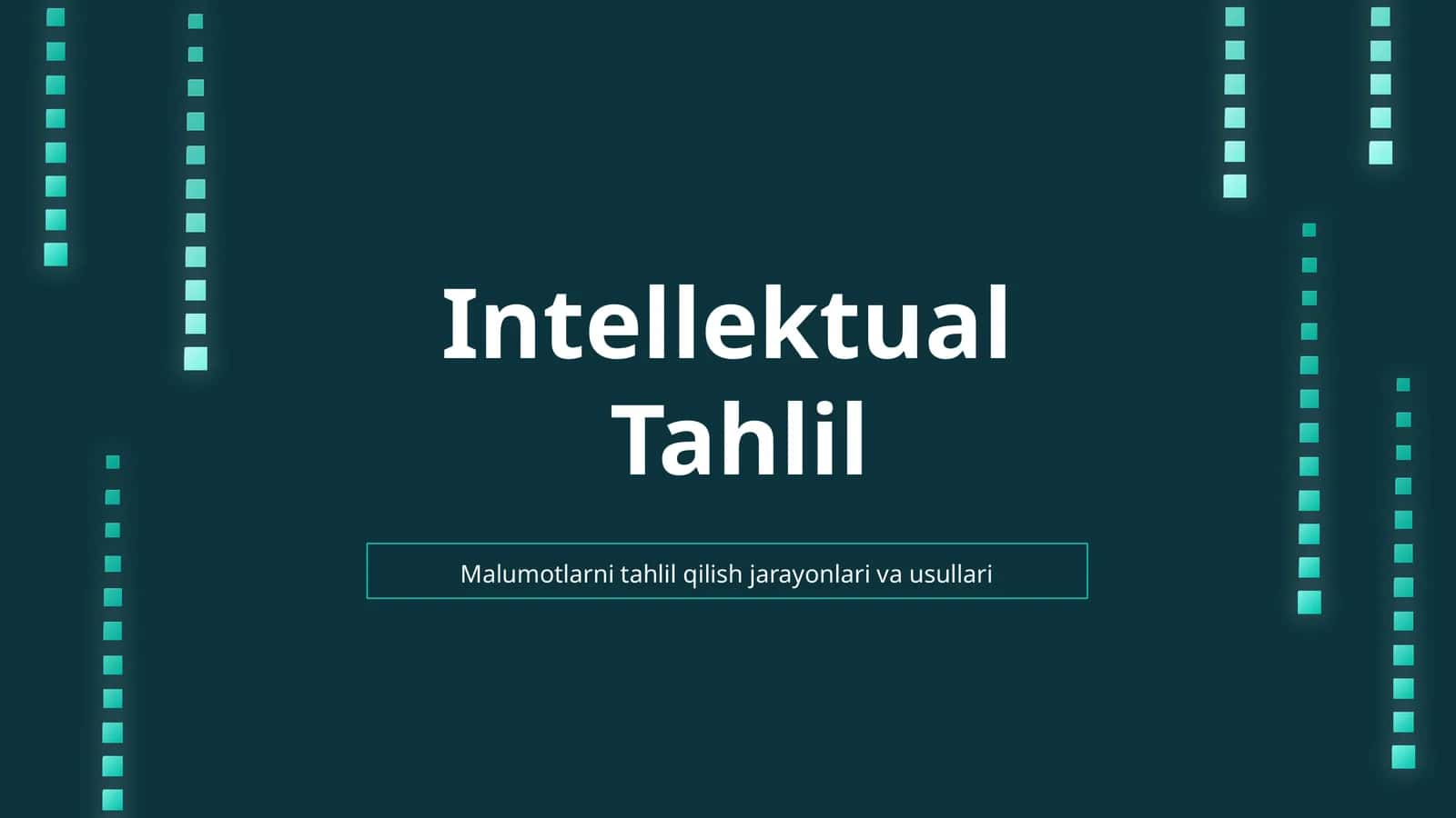 Intellektual Tahlil