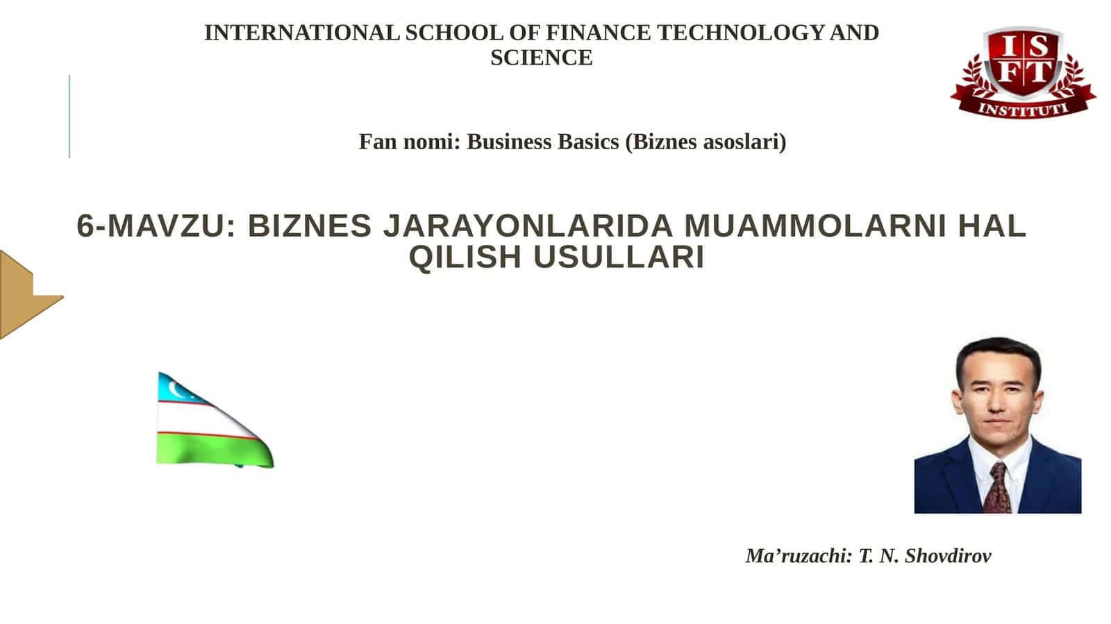Biznes jarayonlarida muammolarni hal qilish usullari