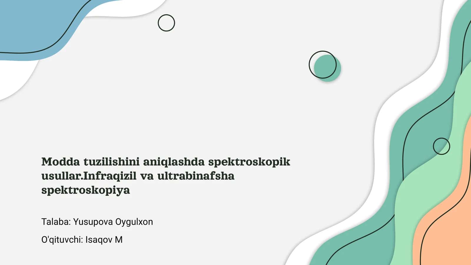 Infraqizil va ultrabinafsha spektroskopiyasi