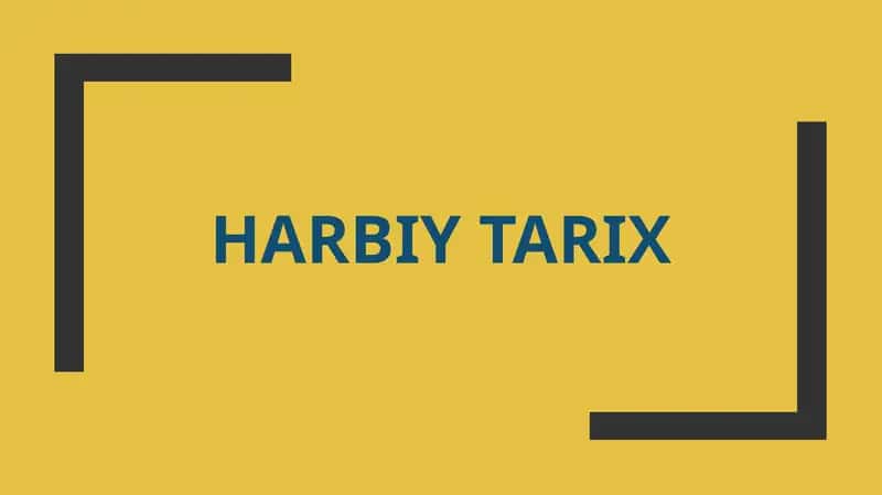 Harbiy Tarix