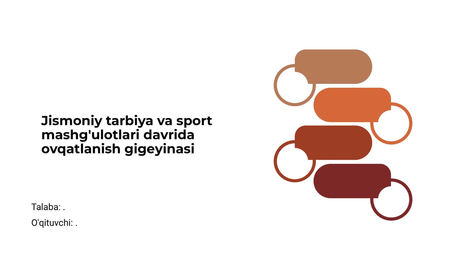 Jismoniy tarbiya va sport mashg'ulotlari davrida ovqatlanish gigeyinasi
