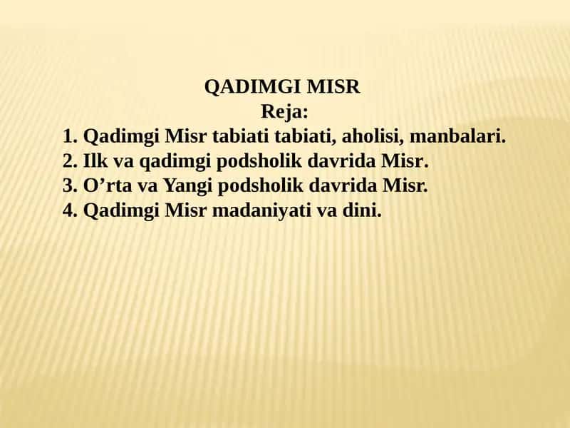 Qadimgi Misr