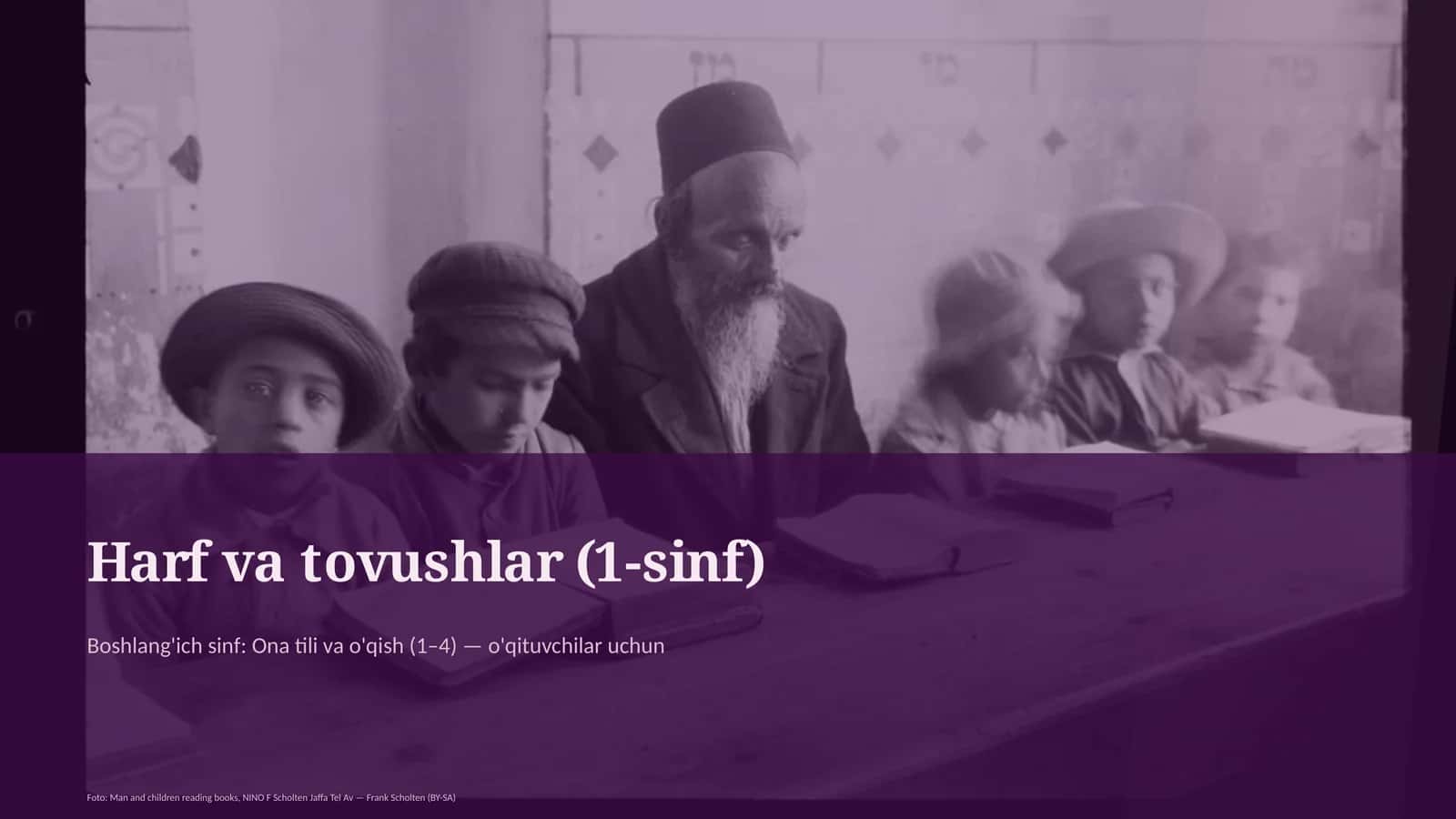 Harf va tovushlar (1-sinf)