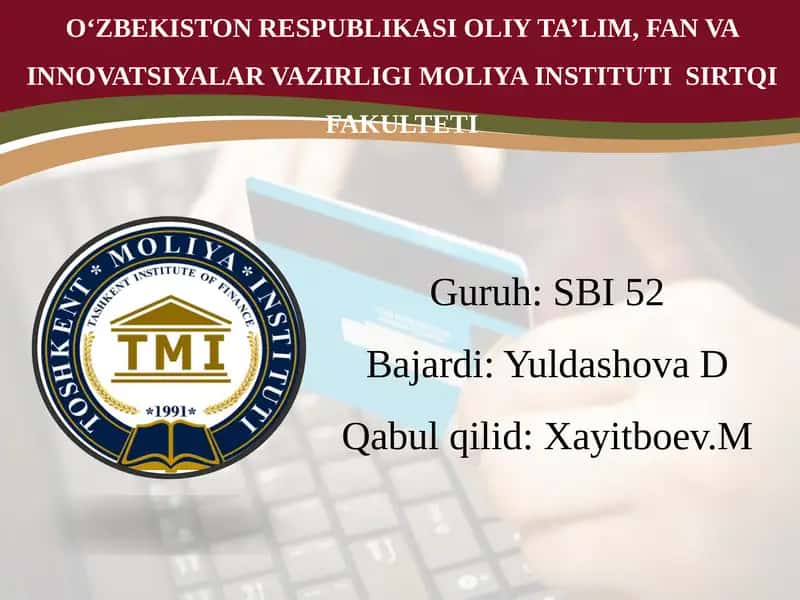 Auditorlik faoliyatining huquqiy asoslari