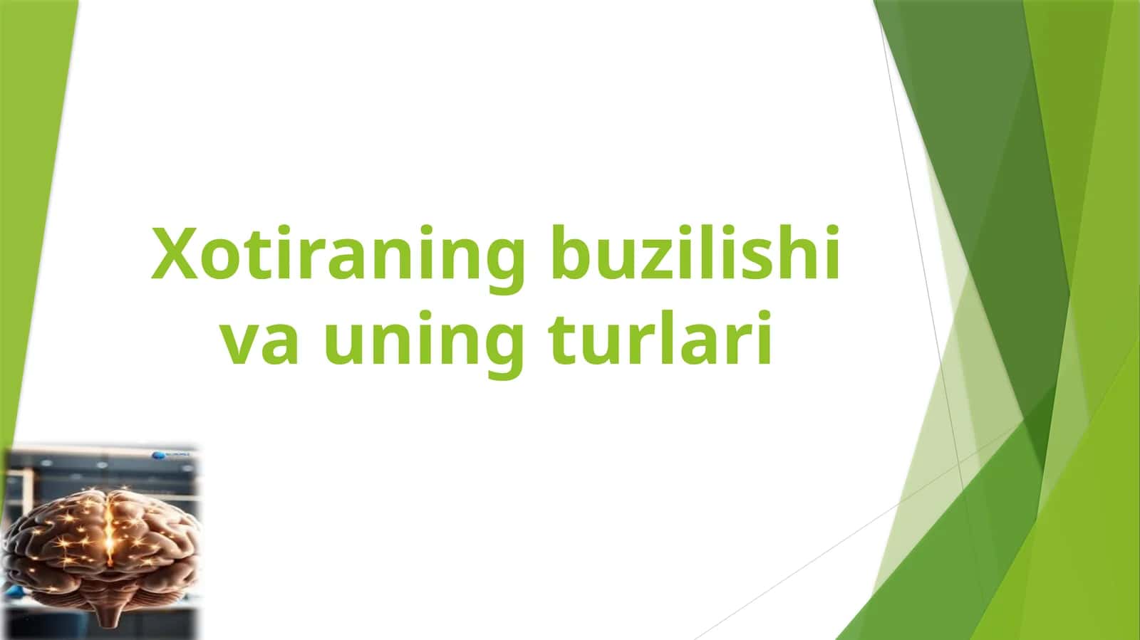 Xotiraning buzilishi va uning turlari