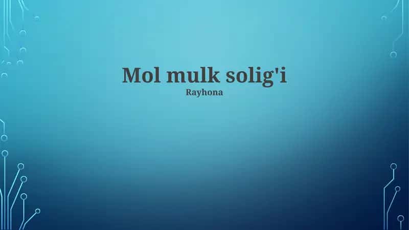 Mol mulk solig'i