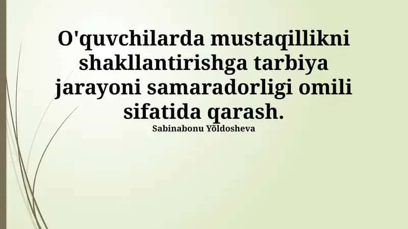 Mustaqil fikrlashni rivojlantirish usullari