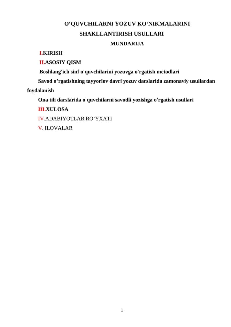 Mavzuning dolzarbligi