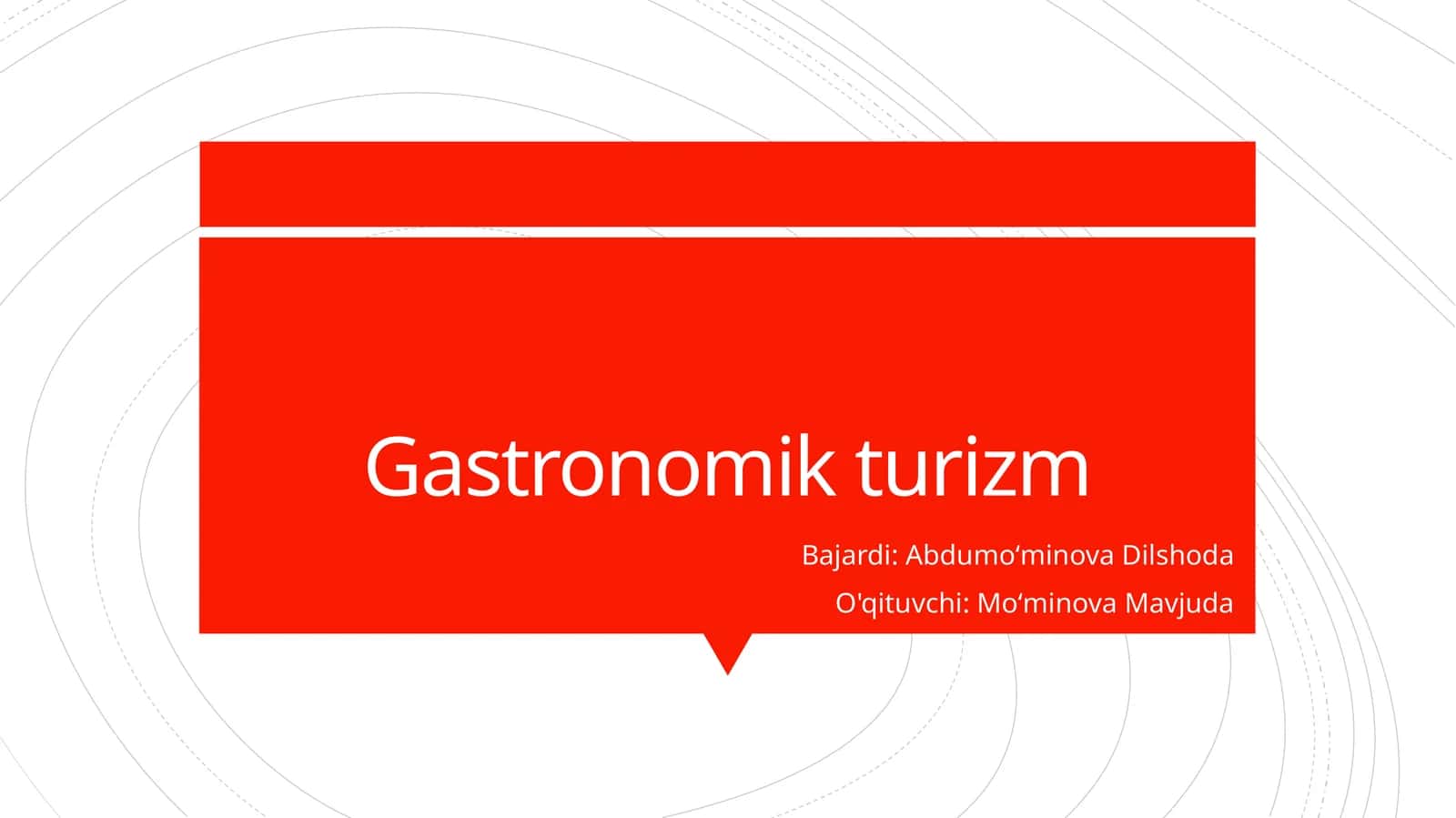 Gastronomik turizm