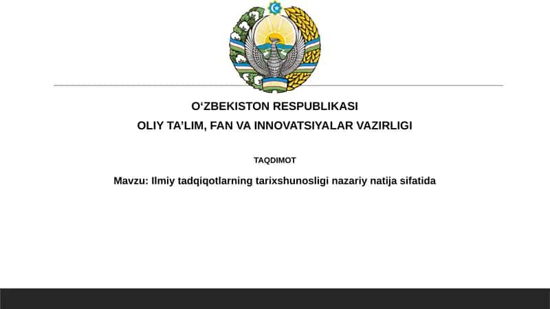 Ilmiy tadqiqotlar tarixshunosligi