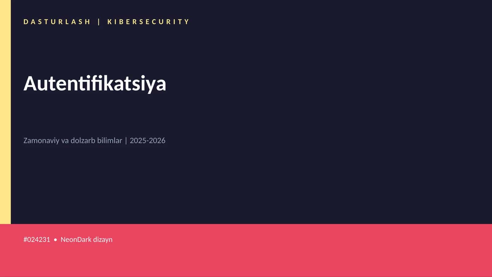 Autentifikatsiya