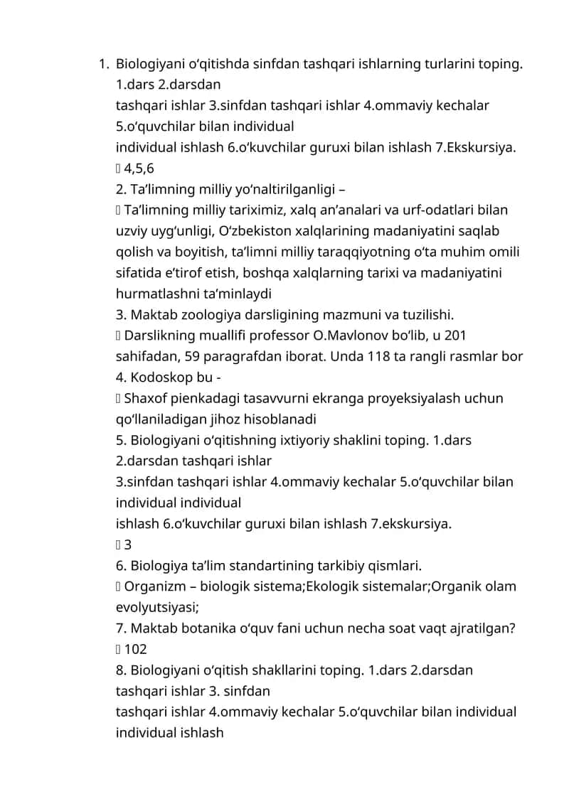 Maktab zoologiya darsligi