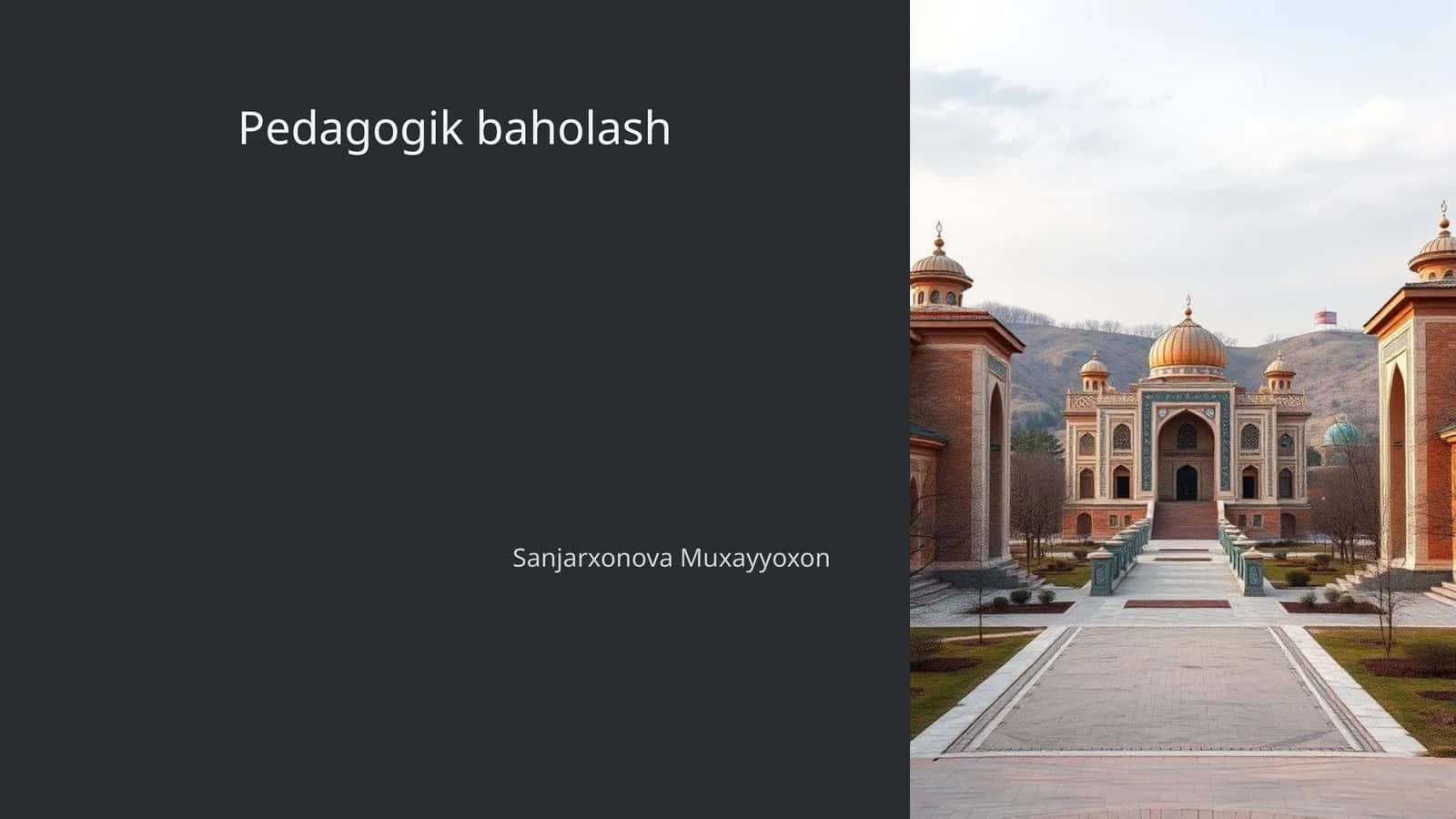 Pedagogik baholash