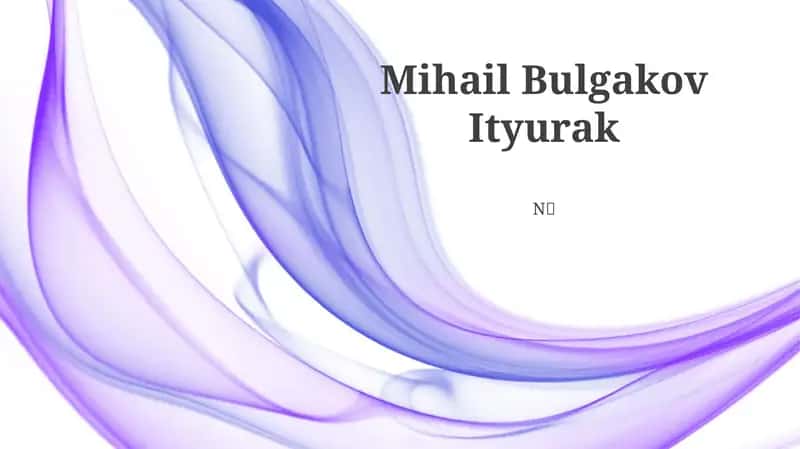 Mihail Bulgakov Ityurak