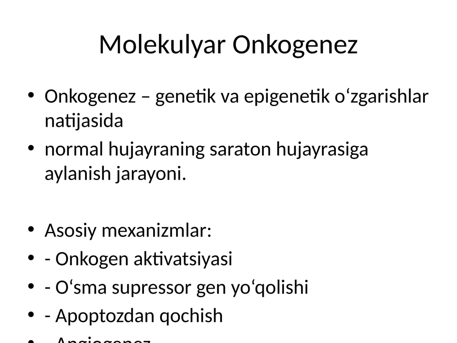 Molekulyar Onkogenez