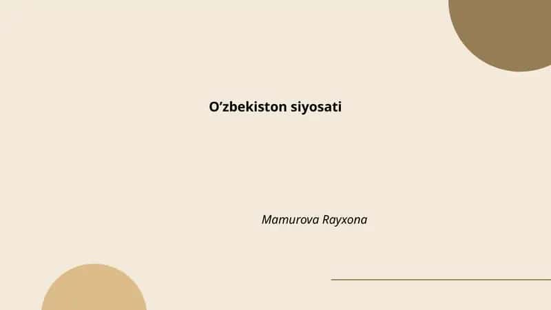 Mamurova Rayxona